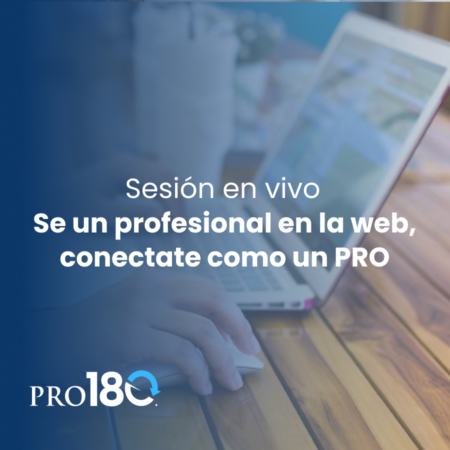 Se un profesional en la web, conectate como un PRO