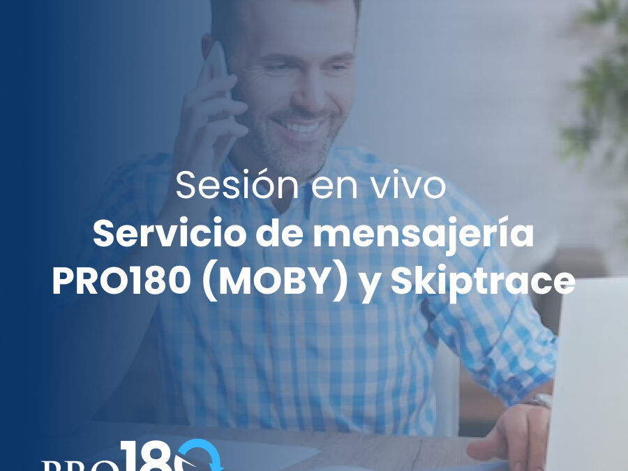 Servicio de mensajeria PRO180 (MOBY) y Skiptrace